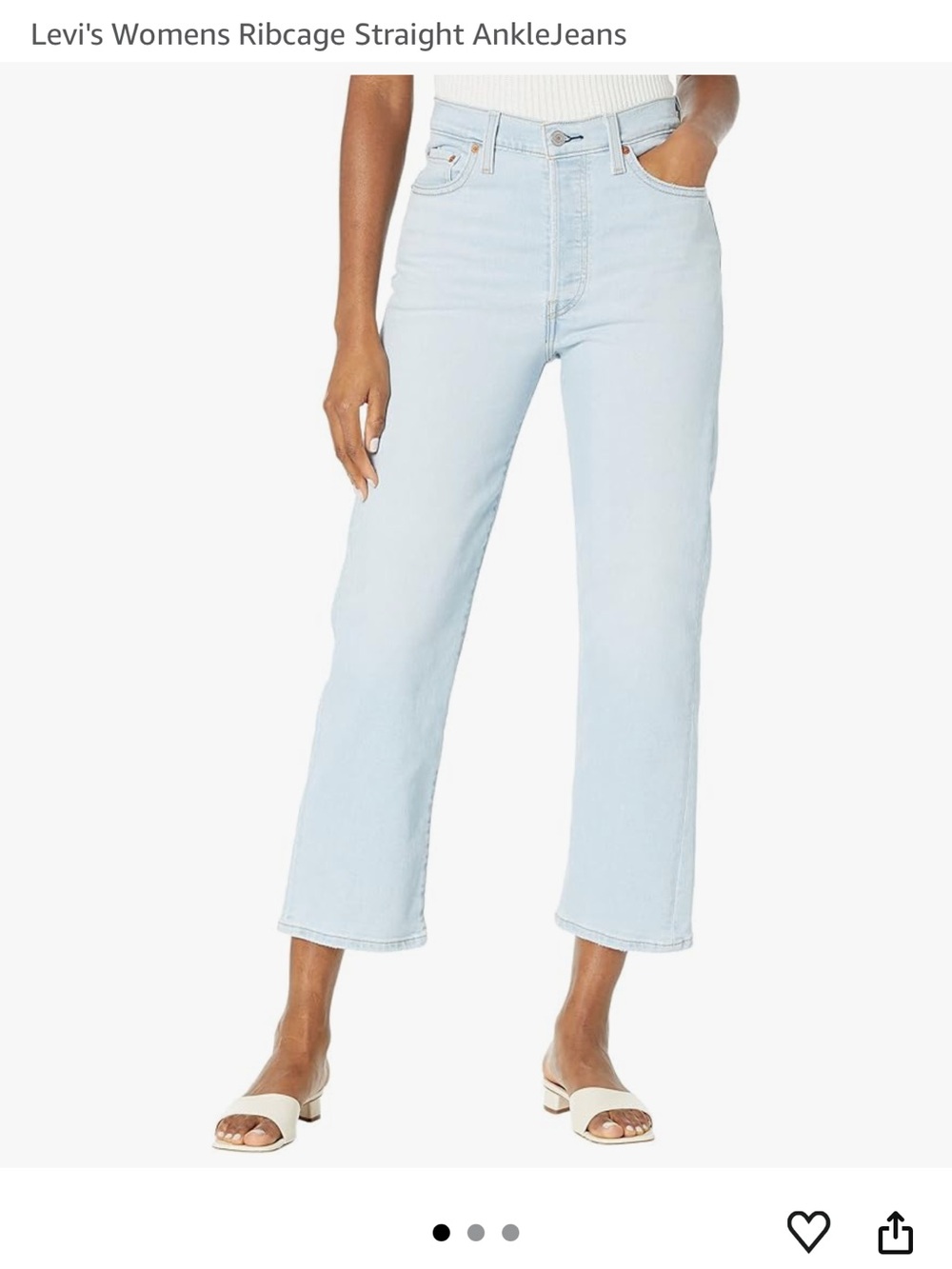 Levi's Womens Ribcage Straight Ankle